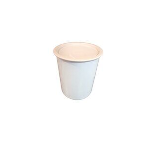 Tupperware White Canister With Pink Lid 2420 D-4
